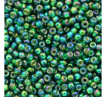 Toho - 11/0 - Silver-Lined Rainbow Green Emerald 10 g