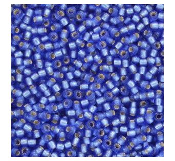 Toho - 11/0 -Silver-Lined Frosted Sapphire 10 g