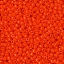 Toho - 11/0 - Opaque Sunset Orange 10 g, Toho round 11, koráky, korálkovanie, šité šperky, materiál na korálkovanie, Toho - 11/0 - Opaque Sunset Orange 10 g