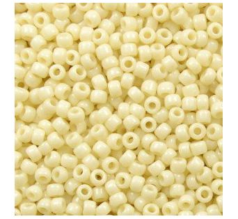 Toho - 11/0 - Opaque Lt. Beige 10 g, Toho round 11, koráky, korálkovanie, šité šperky, materiál na korálkovanie, Toho - 11/0 - Opaque Lt. Beige 10 g