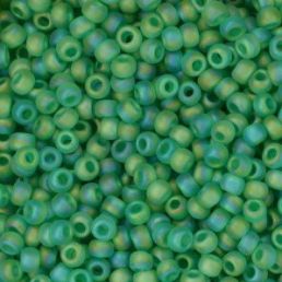 Toho - 8/0 - Trans-Rainbow-Frosted Dark Peridot 10g