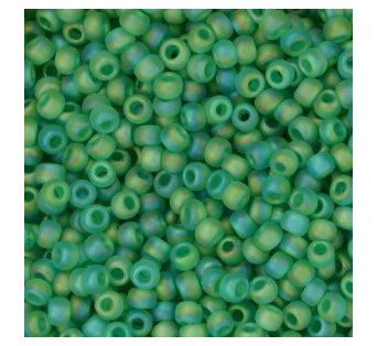 Toho - 8/0 - Trans-Rainbow-Frosted Dark Peridot 10g