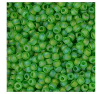 Toho - 8/0 - Trans-Rainbow-Frosted Peridot 10g