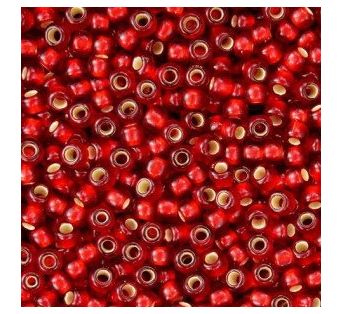 Toho - 8/0 - Silver-Lined Frosted Ruby 10g