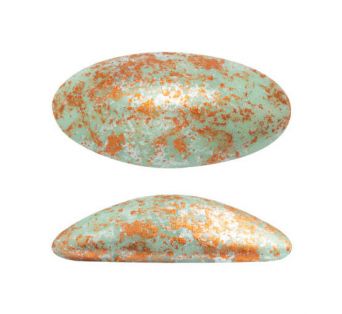 Kabošon - Athos® par Puca® 20x10x6mm - 63110/45703 (OPAQUE LIGHT GREEN TURQUOISE TWEEDY)