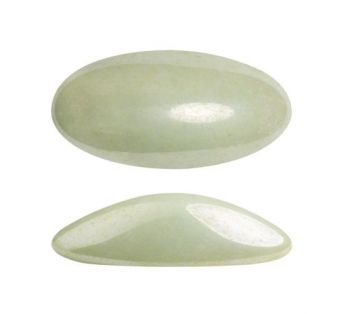 Kabošon - Athos® par Puca® 20x10x6mm - 03000/14457 (OPAQUE LIGHT GREEN CERAMIC LOOK)