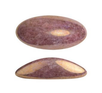 Kabošon - Athos® par Puca® 20x10x6mm - 03000/14496 (OPAQUE MIX VIOLET/GOLD CERAMIC LOOK)