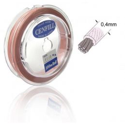 Nylonové lanko - 4 mm - Pastel Pink