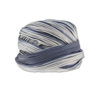 Hodvábna stuha SHIBORI - Cool Ash - 10 cm