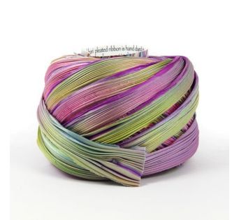 Hodvábna stuha SHIBORI - Wisteria - 10 cm