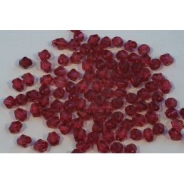 Plastové korálky v tvare bicone - 4 mm