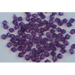 Plastové korálky v tvare bicone - 4 mm