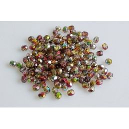 Brúsené korálky - Ohňovky - 4mm - 00030/48301 - 30 ks
