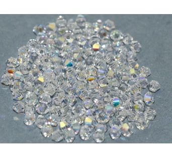 Preciosa, MC Bicone 4 mm, 3 mm, Crystal AB