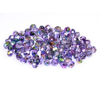 Brúsené korálky - Ohňovky - 4 mm - 00030/95500 - 30 ks