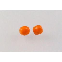 Brúsené korálky - Ohňovky - 4 mm - 93140 - 30 ks