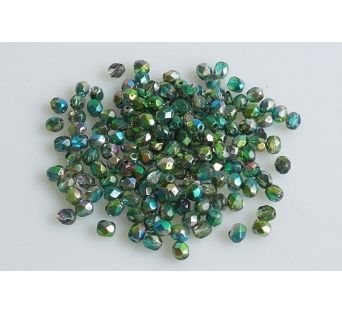 Brúsené korálky - Ohňovky - 4 mm - 00030/48310 - 30 ks