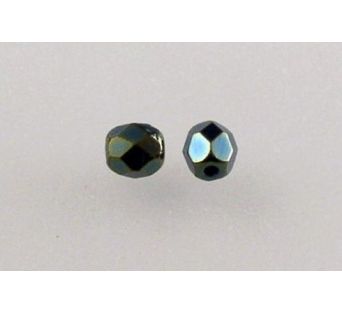 Brúsené korálky - Ohňovky - 4 mm - 23980/21455 - 30 ks