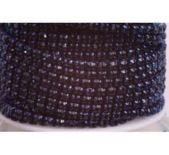 Štrasová metráž - Dark blue 3 mm - 10 cm