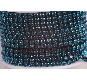 Štrasová metráž - Turquoise 3 mm - 10 cm