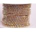 Štrasová metráž - Crystal AB in gold 2 mm - 10 cm