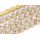 Štrasová metráž - Crystal in gold 2 mm - 10 cm