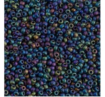 Miyuki round - 15/0 - Matted Multi Iris 5g