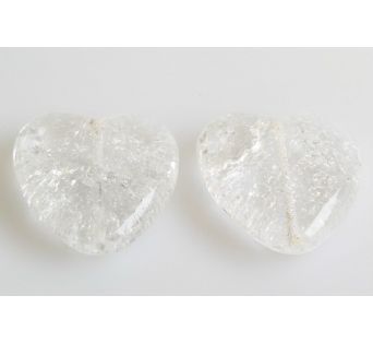 Sklenené Srdiečko - 24x22 mm - 00030/85500 - 1 ks