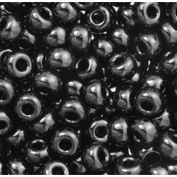 Korálky Miyuki Round 6/0 -  Black - 5g