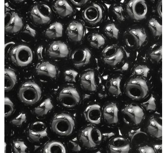 Korálky Miyuki Round 6/0 -  Black - 5g
