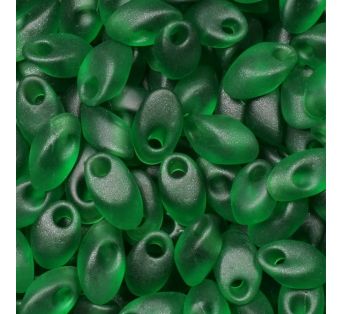 Korálky MIYUKI Long MAGATAMA - 4x7mm - Matte Transparent Green - 5g