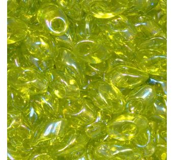 Korálky MIYUKI Long MAGATAMA - 4x7mm - Transparent Chartreuse AB - 5g