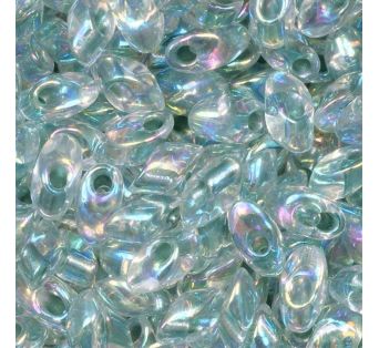 Korálky MIYUKI Long MAGATAMA - 4x7mm - Sea Foam Lined Crystal AB - 5g