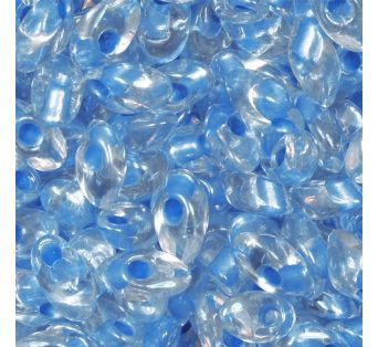 Korálky MIYUKI Long MAGATAMA - 4x7mm - Sparkling Sky Blue Lined Crystal - 5g