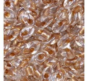 Korálky MIYUKI Long MAGATAMA - 4x7mm - Sparkling Honey Beige Lined Crystal - 5g