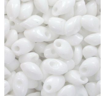 Korálky MIYUKI Long MAGATAMA - 4x7mm - White - 5g