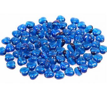 Sklenené Srdiečka - 6x6 mm - 60080 - 30 ks