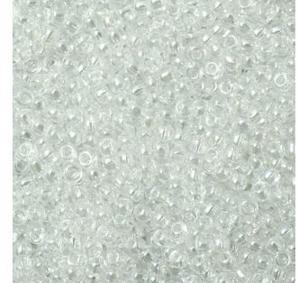 Toho round - 11/0 - Trans-Lustered Crystal 10 g