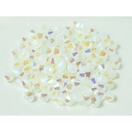 Preciosa MC Bicone, White opal 2XAB