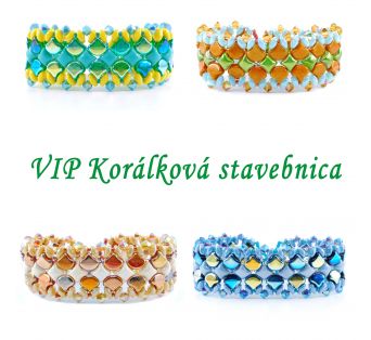VIP Korálková stavebnica - Šitého náramku Leonina