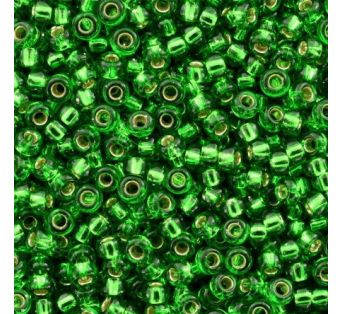Miyuki round - 15/0 - Green Silver Lined 5g