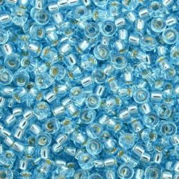 Miyuki round - 15/0 - Aqua Silver Lined 5g