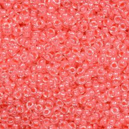 Miyuki round - 15/0 - Coral Lined Crystal 5g