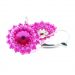 Ručne šité náušnice - Fuchsia - 25016