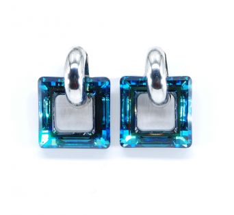 Napichovacie nausnice - ELEGANCE - Bermuda blue