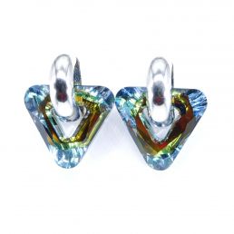 ELEGANTNÉ napichovacie náušnice - Triangle Crystal Sahara