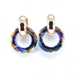 ELEGANTNÉ napichovacie náušnice - Kruh Volcano