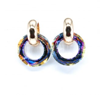 ELEGANTNÉ napichovacie náušnice - Kruh Volcano