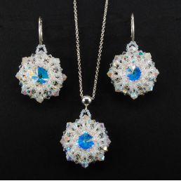 20039,40 - Set šperkov - Queen of bicone - Crystal AB