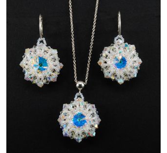 20039,40 - Set šperkov - Queen of bicone - Crystal AB